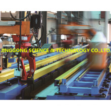 Truss girder welding line